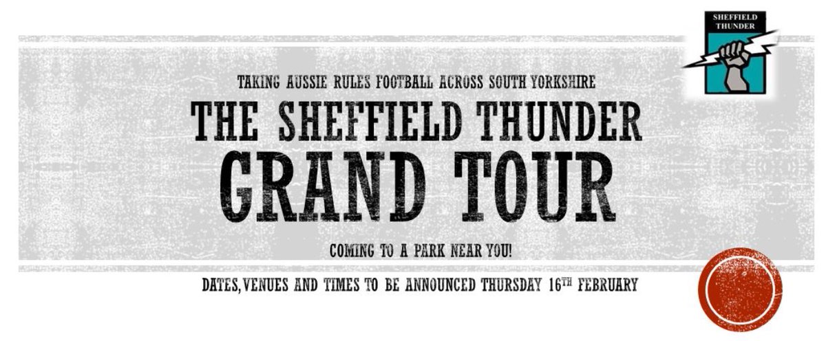 THE SHEFFIELD THUNDER GRAND TOUR!! Bringing Aussie Rules to a park near you! #aussierules #sheffieldissuper