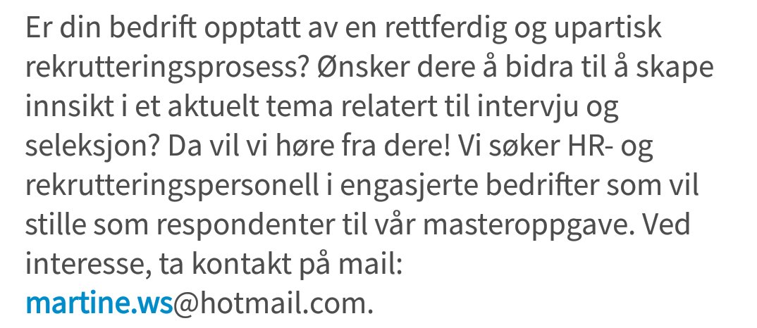MartineWaller's tweet photo. #HR #rekruttering #lifeatBI #bemanning #hrinorge #hrnorge #diskriminering https://t.co/nUFHnzMRy6