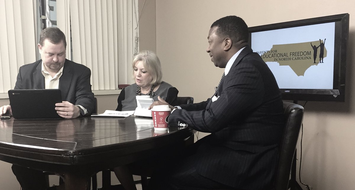 PEFNC's tweet photo. Darrell joins @WHIGTV's morning show to talk about parental #SchoolChoice across our state and right here in Rocky Mount. https://t.co/GfYpoeMY87