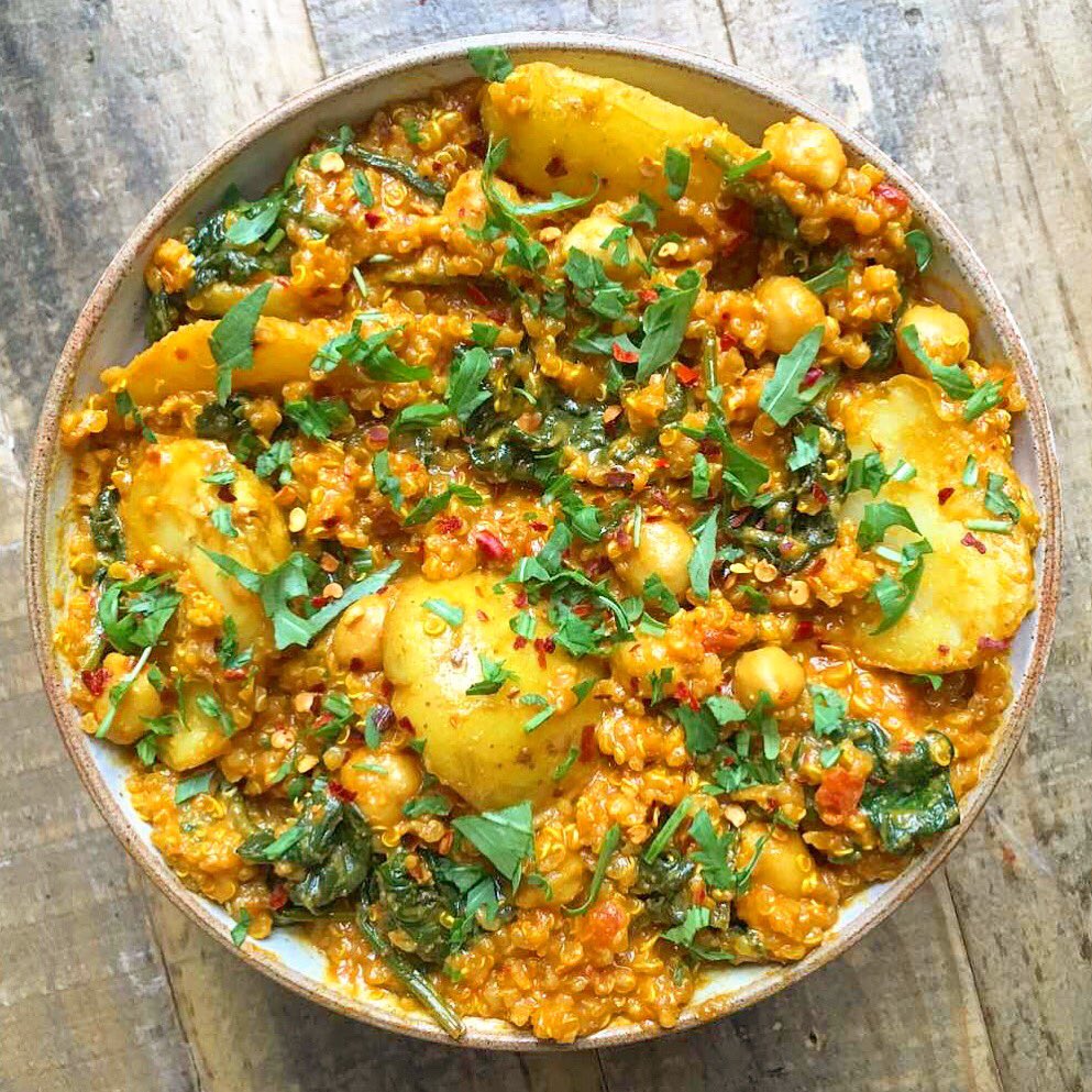 Deliciously Ella on Twitter "A big bowl of quinoa and turmeric curry