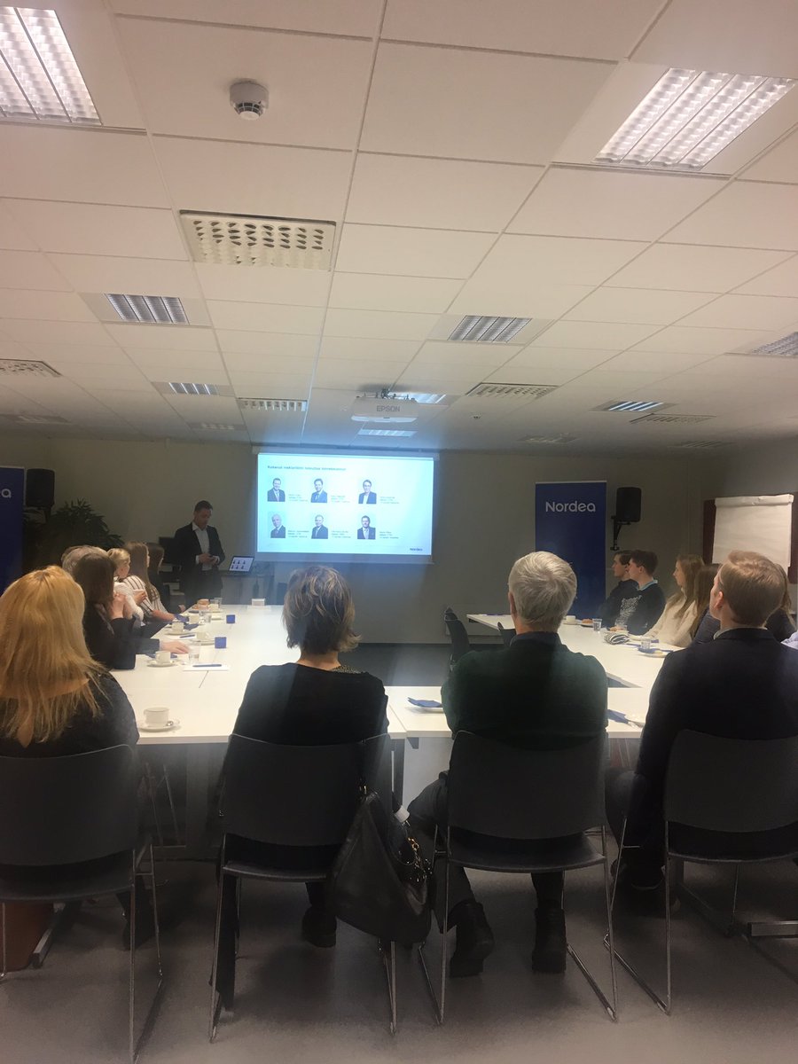 Ninni01's tweet photo. Suur-Savon ekonomien sijoitusilta Mikkelin Nordeassa. #nordea #mikkeli #sijoitusilta #sijoittaminen #suursavonekonomit https://t.co/BtRbk3NAm8