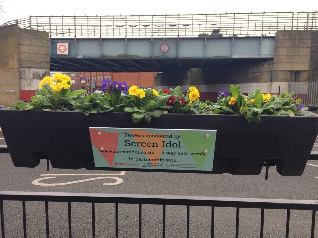 DeliaCazzato's tweet photo. It's wonderful to see @screenidol supporting #CommunityOfPinner #VibrantBlooms #VisitPinner @sharon_pink https://t.co/0pFHvwvfVf