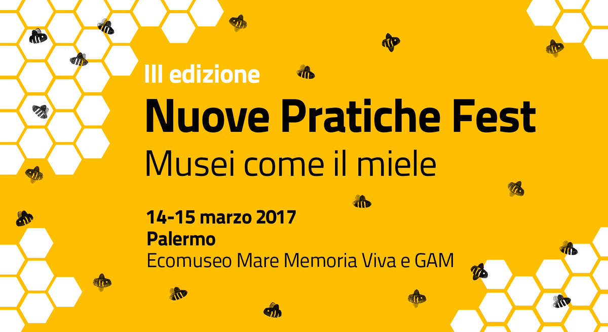 nuovepratiche.it organizza due #workshop su accessibilità e costruzione di relazioni col pubblico 
P.S. sono #gratis 
<a href="/GAM_Palermo/">GAM Palermo</a>