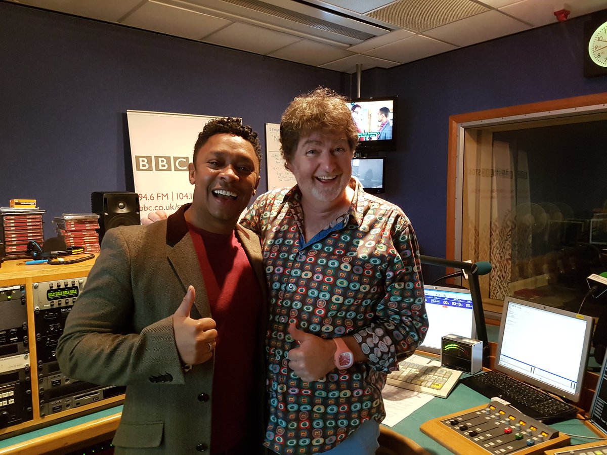 jameswattuk's tweet photo. Lovely to catch up with @tomgoodridge @VoxFortura  #BGT @BBCRadioStoke gigging at Stoke Rep in May https://t.co/FjfnmXXuiU