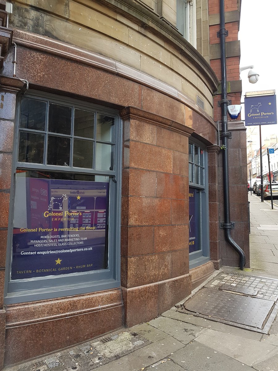 Coming soon to #Newcastle #quayside
Colonel Parker's Emporium in former Oldfield's/Oak/Canteen premises at bottom of Dean Street