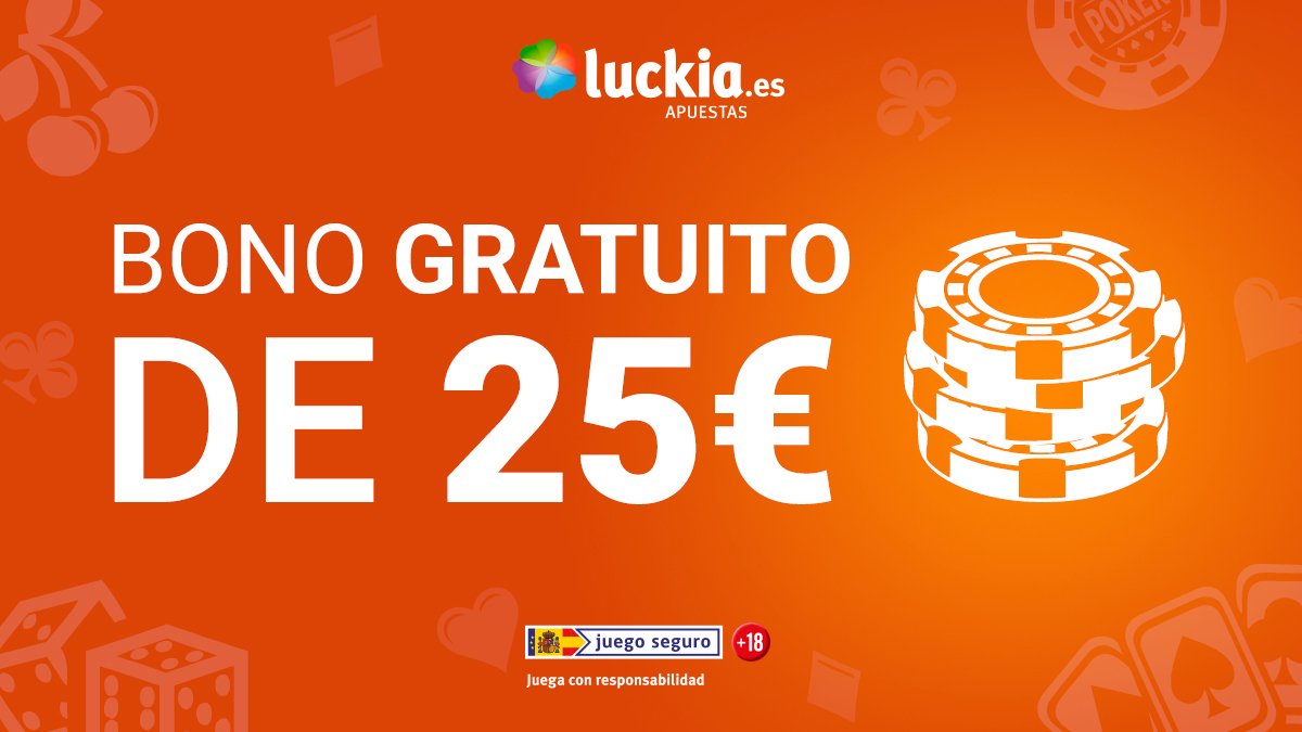 luckia_es's tweet photo. ♠♥ ¡Sorteamos un bono de 25€ de casino POR LA CARA! ♦♣

✅ Sé cliente
✅ Síguenos en @luckia_es
✅ Haz RT

¡Tienes 24h para participar! https://t.co/xEwfMUdlUz