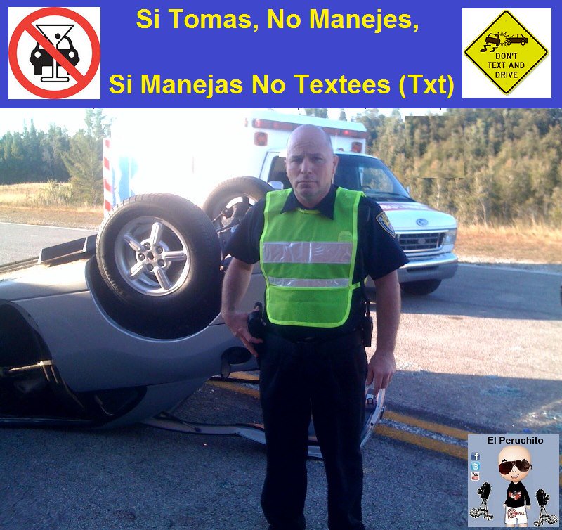 PeruchitoenUSA's tweet photo. Por Favor..!!
#SiTomas #NoManejes
Y #SiManejas #NoTextees
#DontDrink #DontDrive
#DontDrive #DontText
A todos nos esperan en casa, GRACIAS.!! https://t.co/GkGcOvurhW