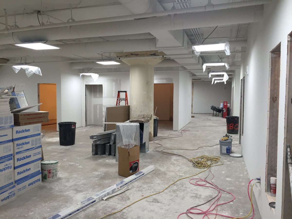 eda_scc's tweet photo. Walls primed and lighting installed.  Lots of progress at https://t.co/tHA7rIZmEi https://t.co/d8uVM417DX