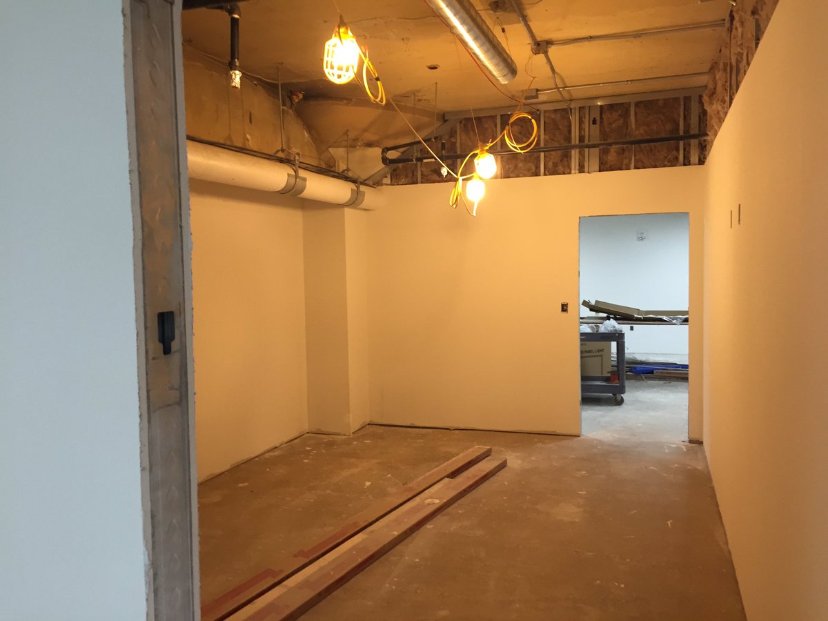 eda_scc's tweet photo. Walls primed and lighting installed.  Lots of progress at https://t.co/tHA7rIZmEi https://t.co/d8uVM417DX