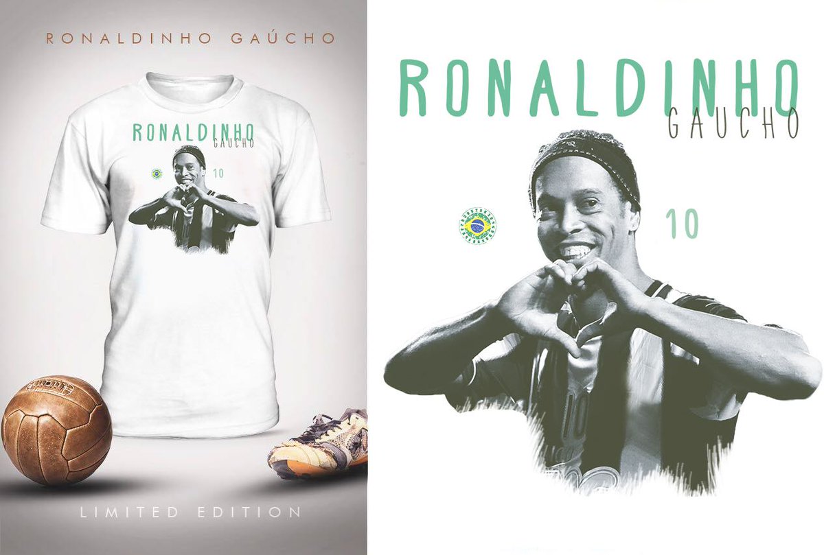 10Ronaldinho's tweet photo. Buy this T-shirt https://t.co/kOzLp4AAE4 and scroll down the page to see more available. https://t.co/zzzkxLfDTb