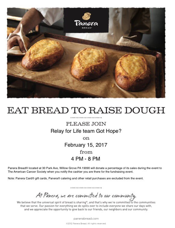 RFL__EMC's tweet photo. Tonight!! 4-8! Order delicious food, show this flier, and enjoy all while helping raise money for the American Cancer Society! https://t.co/zeRRDLne3V