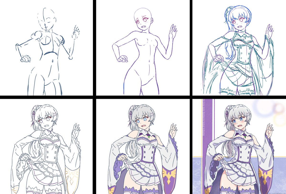 Retrospective step-by-step: Making the ice queen/royal candidate. 