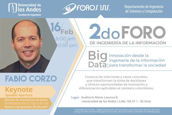 inguniandes's tweet photo. ¡El #BigData está transformando nuestra sociedad! 😮📲 No te pierdas el #ForoISIS de @DISCuniandes. Inscríbete aquí: https://t.co/maUhamxooG https://t.co/zzY9KSIffX