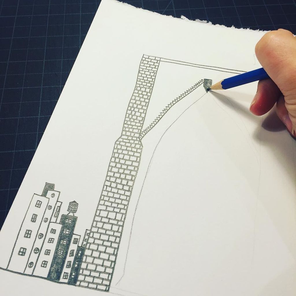 NatchieArt's tweet photo. Early morning up and at it!! #illustration #natchie #natchieart #drawing #brooklynbridge #… https://t.co/LOwJjdqcQx https://t.co/9ECYXXib1i