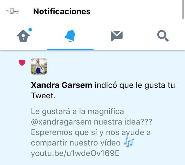 ThEventMusic's tweet photo. Muchas gracias a @xandragarsem por interesarse en nuestro proyecto
https://t.co/BV5zZv8g3G
#ThEventMusic #XandraGarsem #VídeoPitch #SUP https://t.co/t0mqIuhWTq