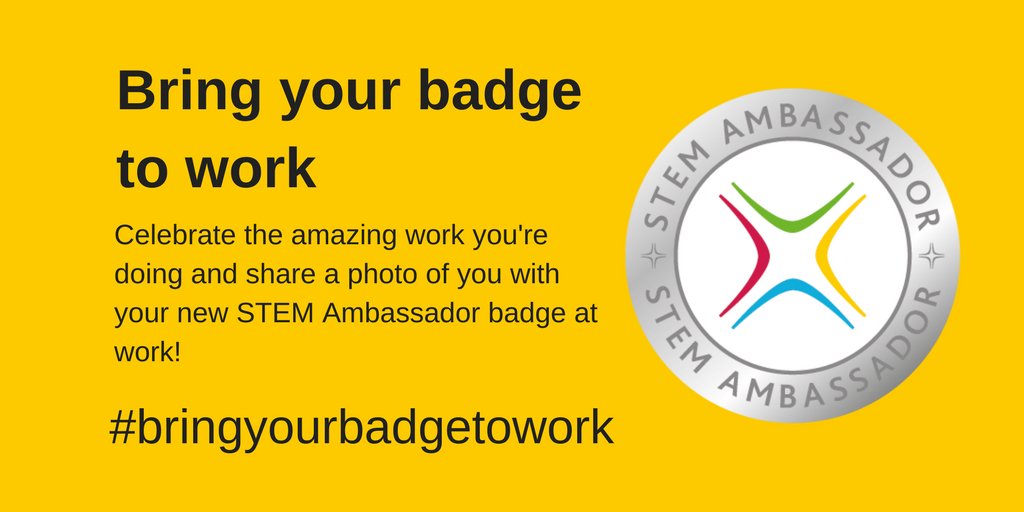 We've launched a new campaign, #bringyourbadgetowork! This is a great opportunity to celebrate the work you do ow.ly/h3rT3091tm7