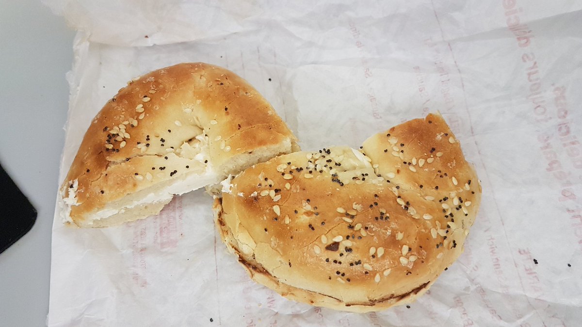 canadianwhiskey's tweet photo. Thanks for the everything bagel @TimHortons.  Where is the everything? #bagelproblems https://t.co/9tEeeny3Lt