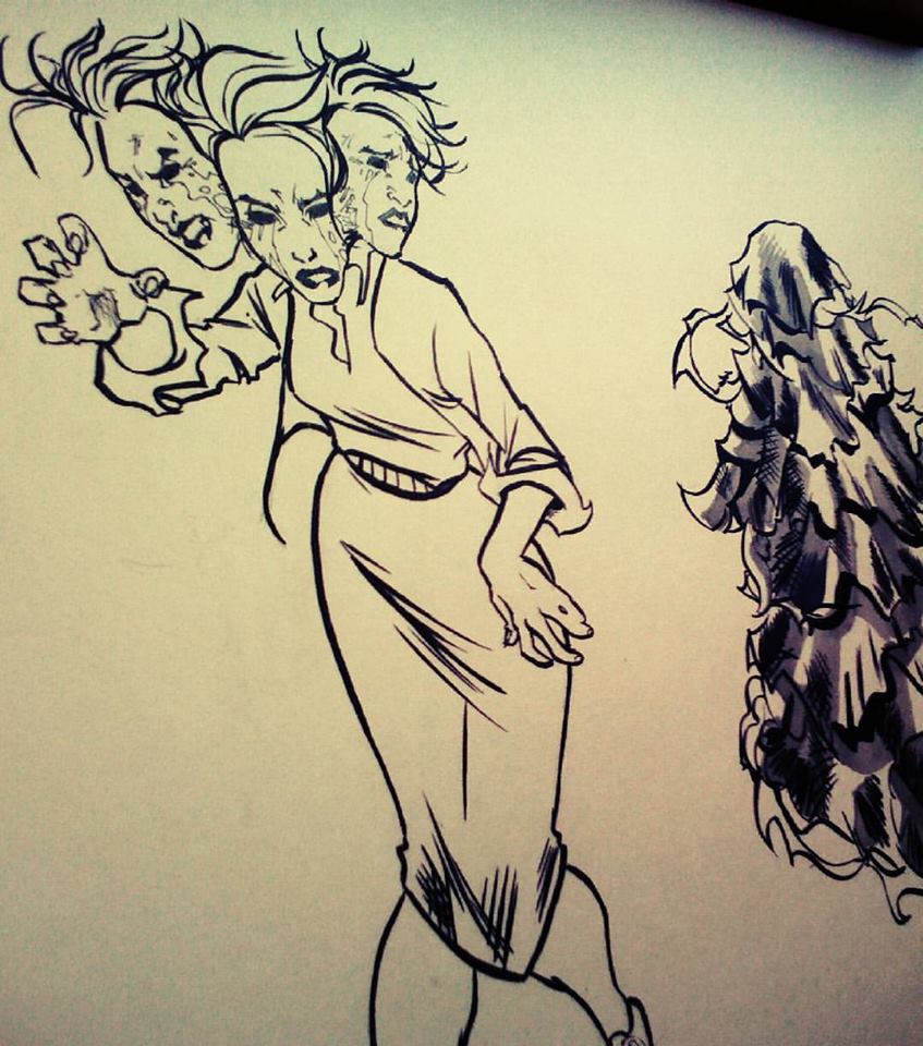 emicorrea88's tweet photo. Sketches of #Threeface and #sackcloth from #Hexes #MidnightOil #bluefoxcomics #emilianocorrea #comicartist #comicart #art #artist #artwork https://t.co/C1P57IDDRu