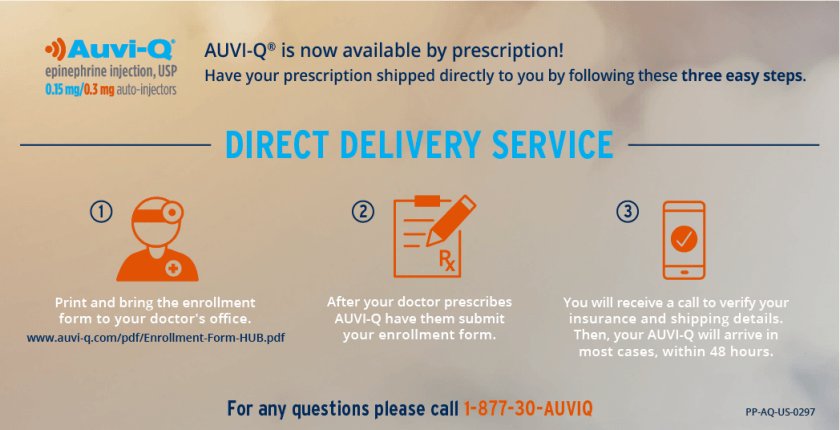 AllergyRx's tweet photo. It’s Back! Learn more about the “Auvi-Q” epinephrine auto-injector https://t.co/3wclJ7GYgN https://t.co/OHbN5rI00l