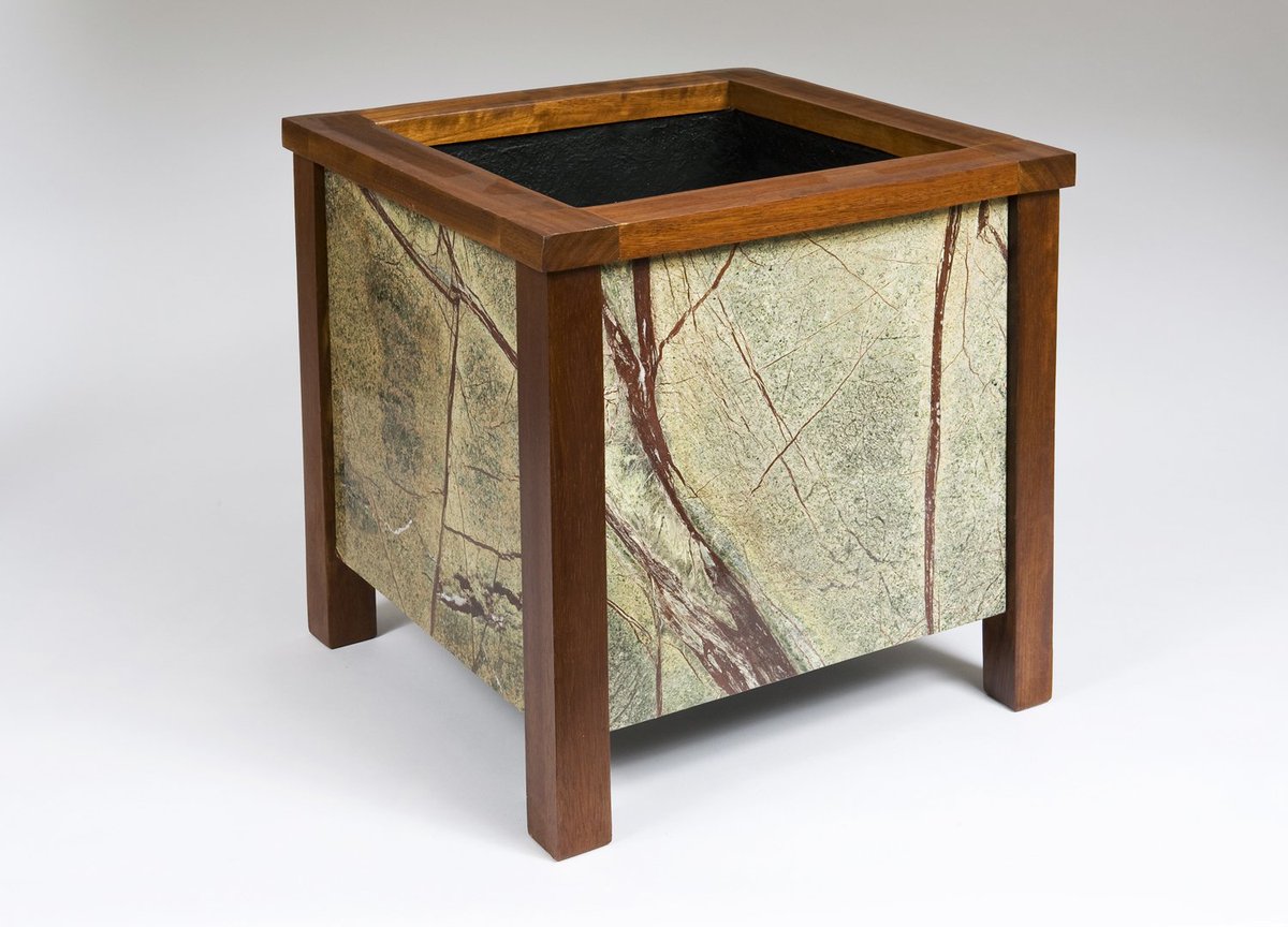 ebplanters's tweet photo. Amazon Rain Forest #Green #Marble &amp; Iroko #Hardwood #Planter. #Interiordesign #handcrafted https://t.co/w5soYGvG9I