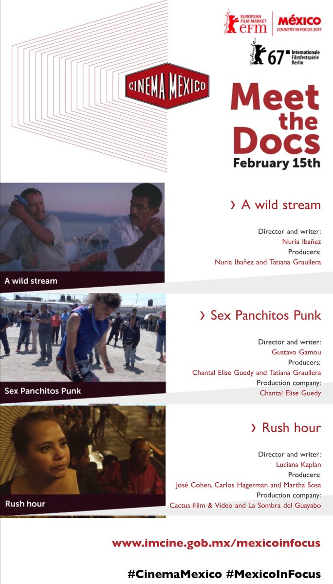imcine's tweet photo. IMCINE promotes the mexican documentaries networking at Meet the Docs, in the #Berlinale2017 https://t.co/TBvQLc5UTd #MexicoinFocus https://t.co/ZM5hB9EPow