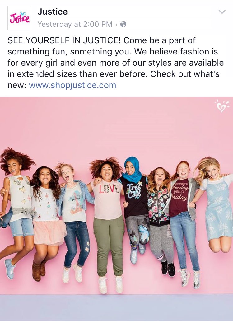Deanna ديانا on X: Justice, clothing retailer for girls, includes