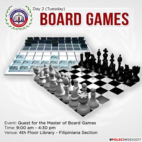 UEPSSociety's tweet photo. Day 2: Quest for the Master of Board Games #FlyHighPolSci #PolSciWeek https://t.co/0vVxXJkUbp