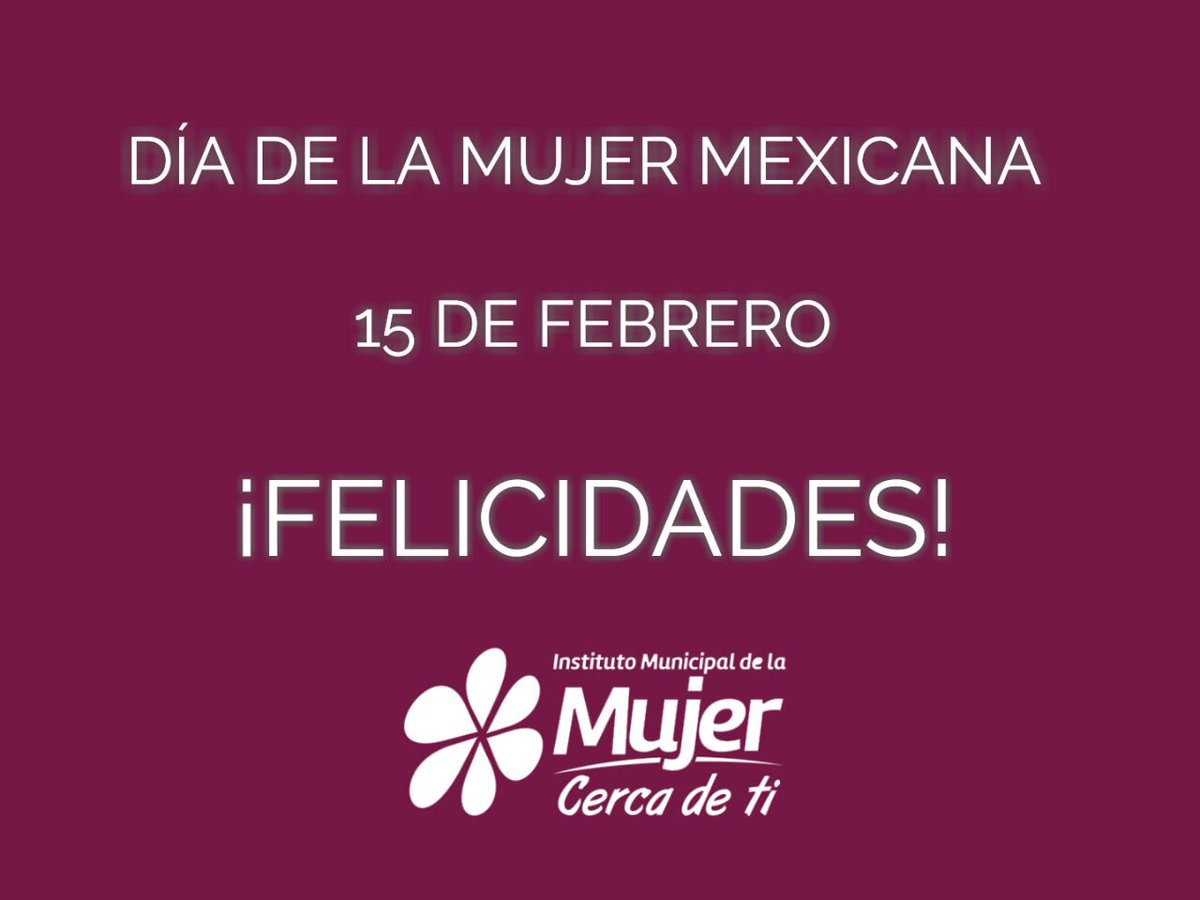 IMMujerSaltillo's tweet photo. Muy feliz Día de las Mujeres. @SaltilloGob @DeyaSamperio @amalesper https://t.co/FKbVFUPhPQ