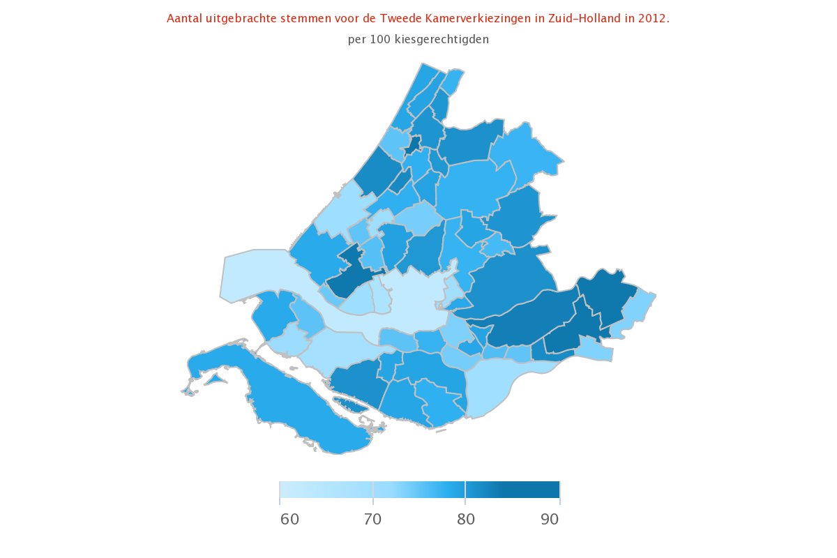 rdekuyper's tweet photo. Over precies 4 weken zijn er verkiezingen. Dit was in 2012 de opkomst per gemeente in Zuid-Holland: https://t.co/a3Bd19td2r #databankzh https://t.co/IWRguBrbjP