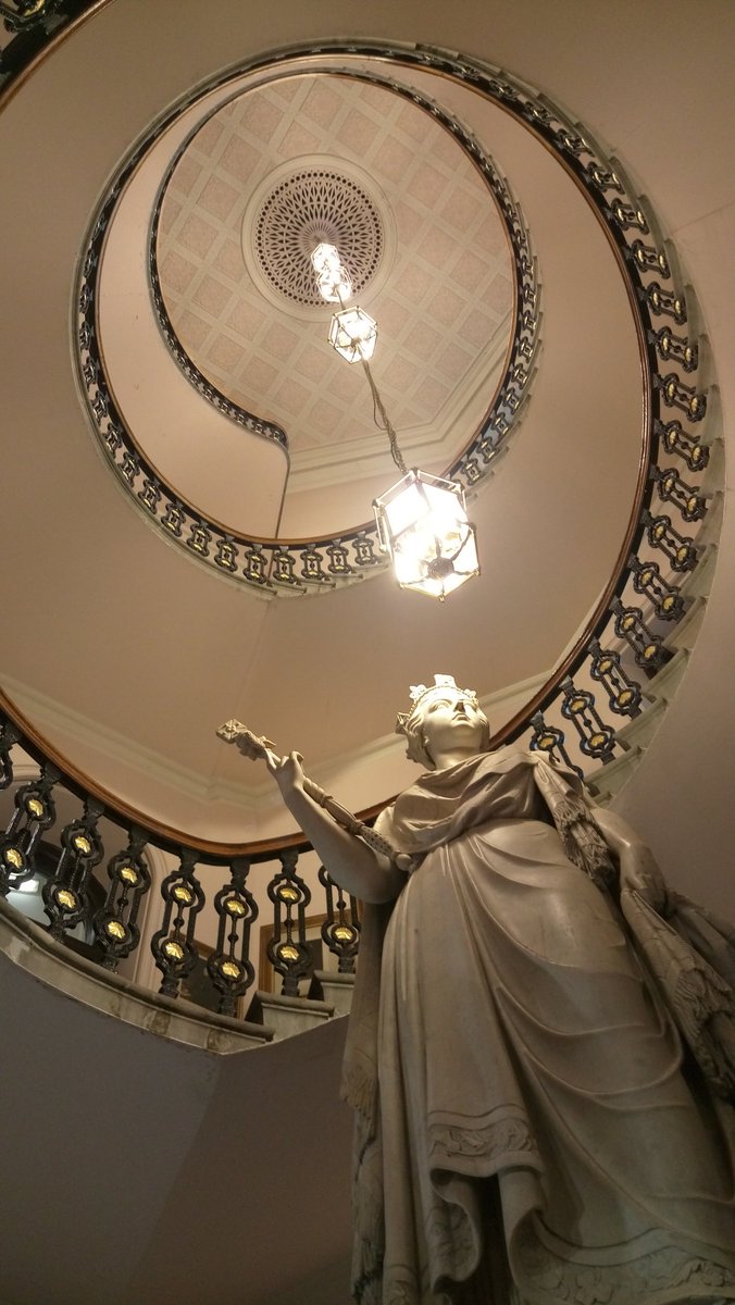 WatermanHer's tweet photo. Heading to airport after productive trip to Aberdeen, researching and visiting historic city centre. These stairs lead to the archive! https://t.co/6xvoZsd4BE