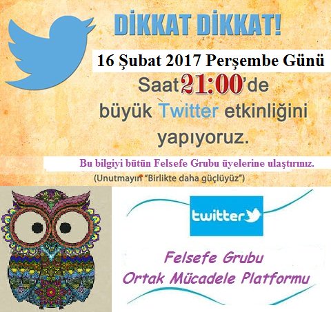 Yarın kimseye randevu vermeyin hepinizi bekliyoruz :)