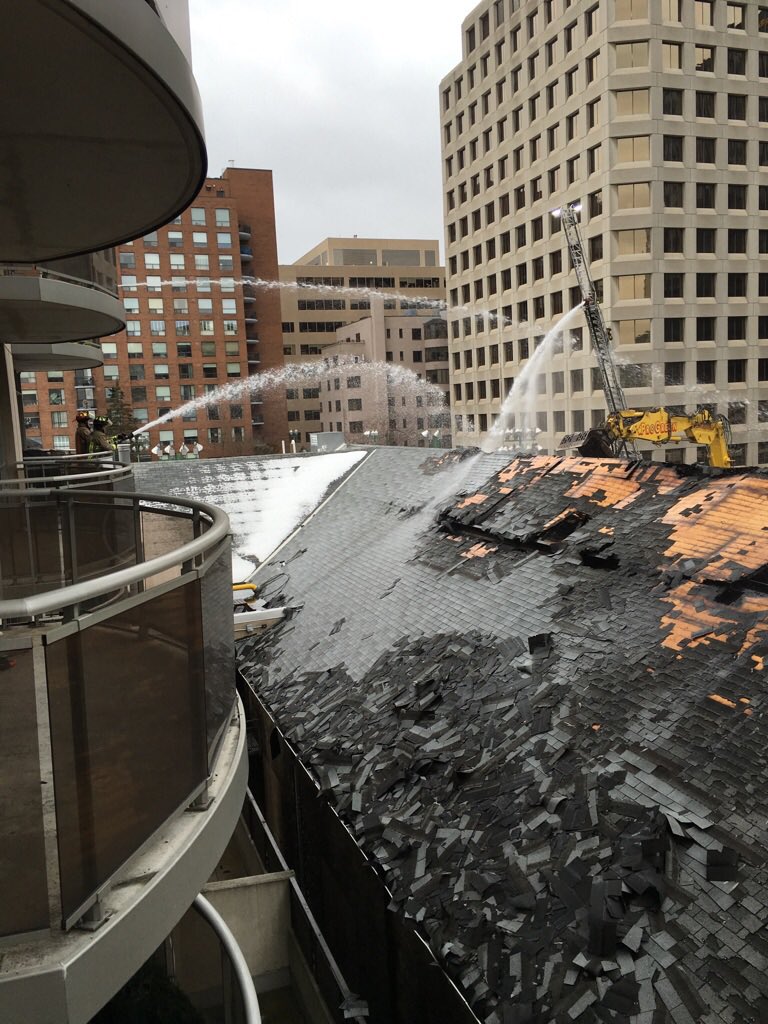 MaryamSun1's tweet photo. Photos from Toronto Fire's Jim Jessop - showing what's left of B&amp;R club after Yonge-StClair fire https://t.co/HA575oDX20