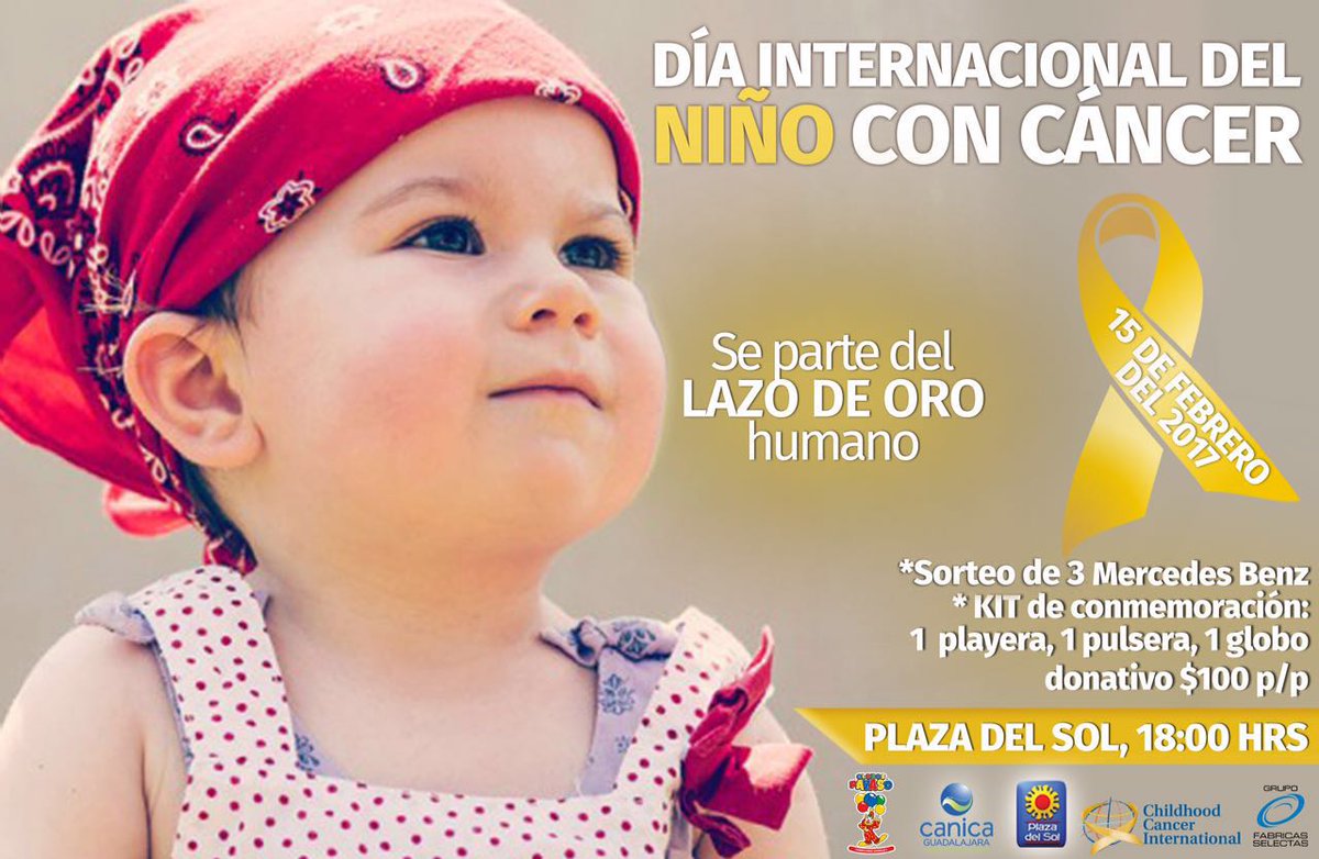 Te invitamos a formar parte del #LazoDeOroHumano te esperamos empunto de las 18:00 horas en #PlazaDelSol 
#GraciasPorAmarLaVida