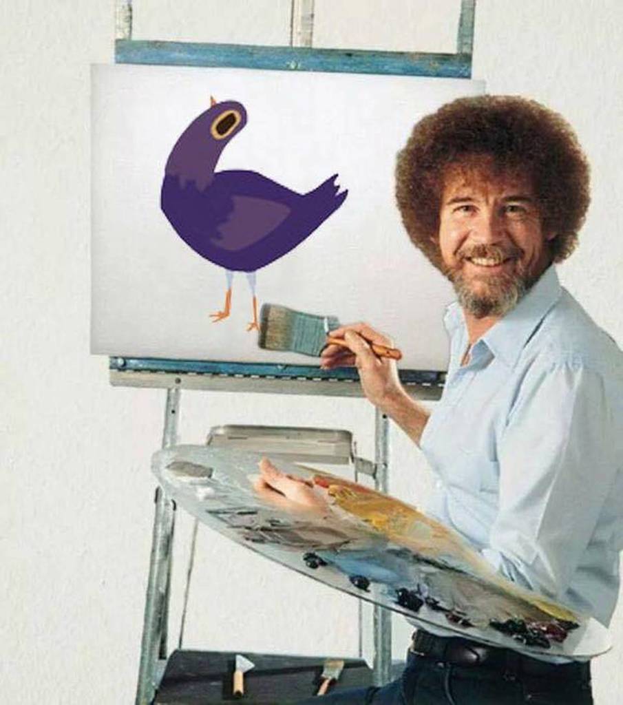 Why do people even dislike bob ross pics smh my head