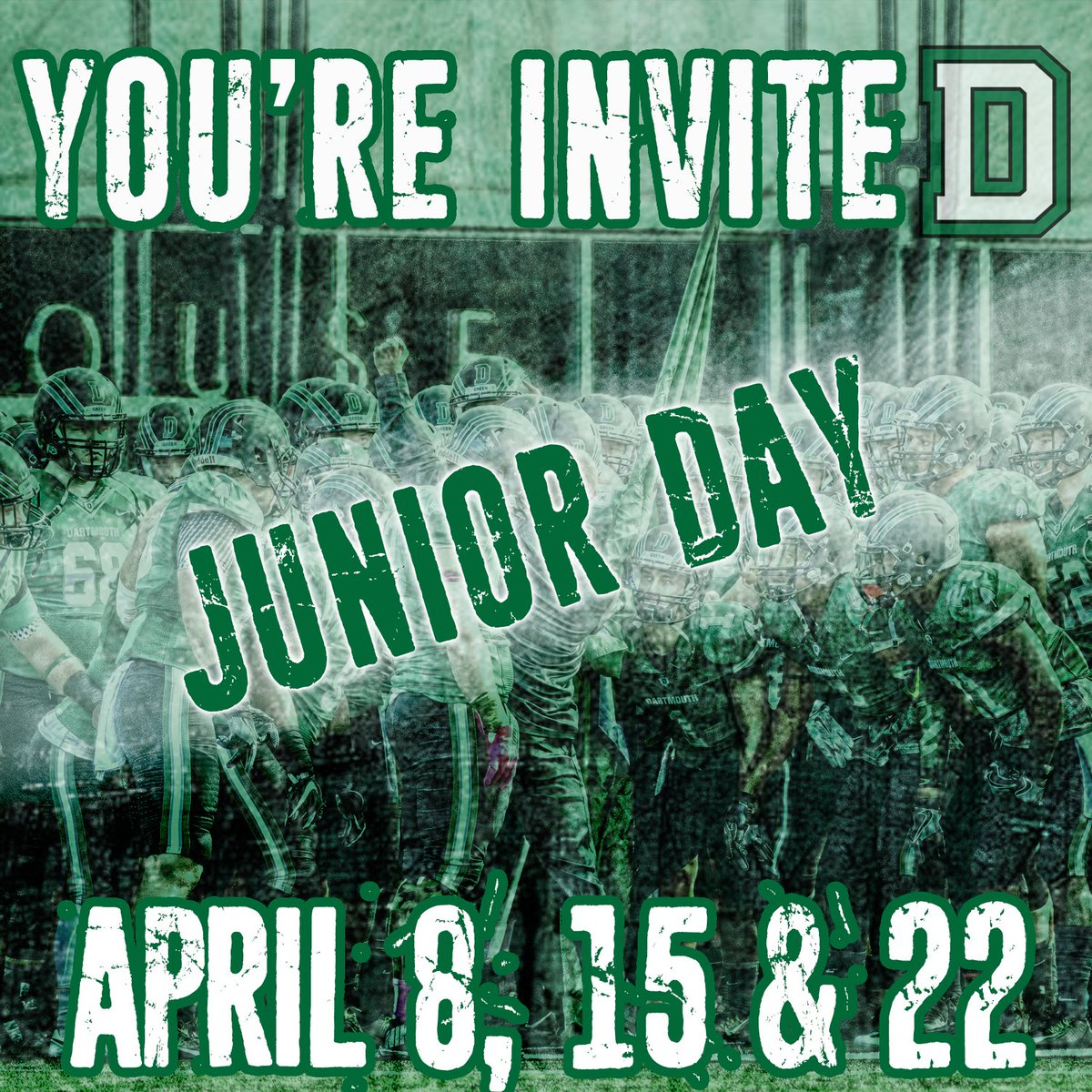 DartmouthFTBL's tweet photo. Come see the campus, meet our coaches, and tour the best athletic facilities in the Ivy League. RSVP to dartmouth.football@dartmouth.edu https://t.co/d7gnYawFFK