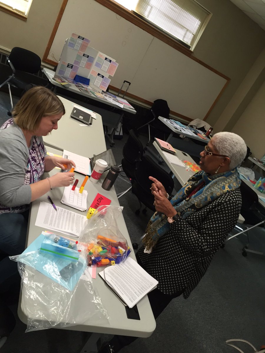 DPS Kindergarten Teachers explore classroom activities to enhance student learning. Out of the Box February 2017.