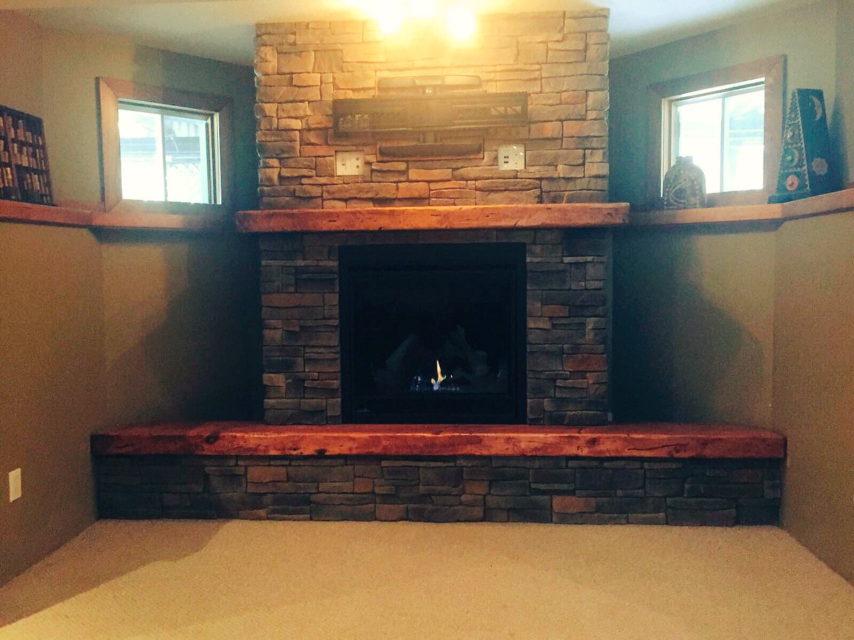 Recently we were asked to design and construct a fireplace, just needs the big screen now <a href="/fusionstone/">Fusion Stone</a> <a href="/fusionhensel/">Eric Hensel</a>