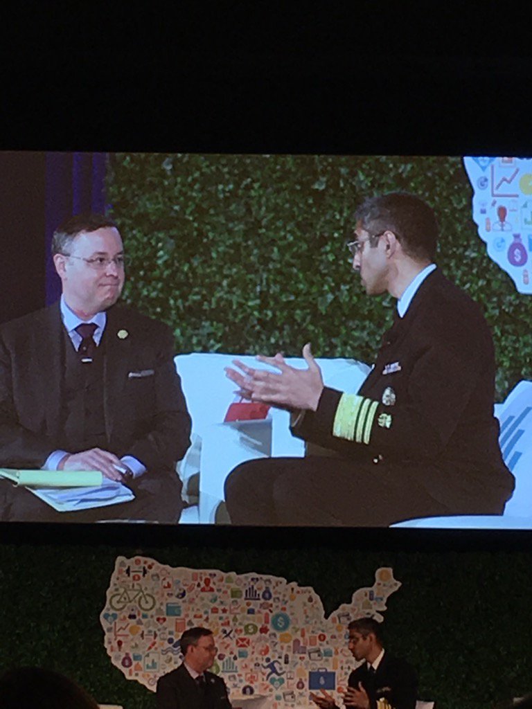 #opportunity4health listening to the surgeon general <a href="/HealthMeansBiz/">Health Means Biz</a> !