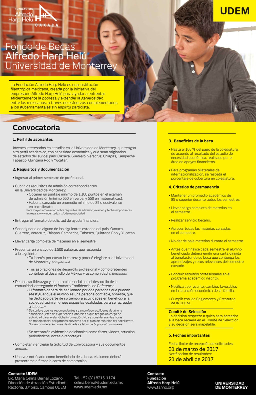 Fundación Alfredo Harp Helú Oaxaca on Twitter "Becas EducaciónFAHHO