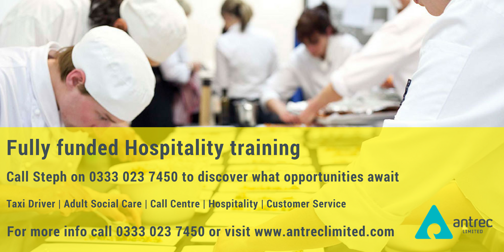 Antrec_Limited's tweet photo. At @Antrec_Limited we offer free fully funded training in #hospitality. For more info contact Steph on 0333 023 7450 #lpoolbizhour 🍴 🍝 🛏 https://t.co/ORu9heLTyk