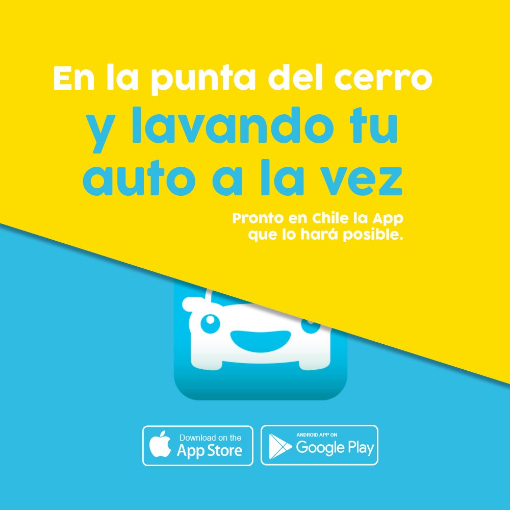 Llego la aplicación que te permitirá lavar tu auto donde estés y en lo que estés, ingresa a lavameapp.cl para más información