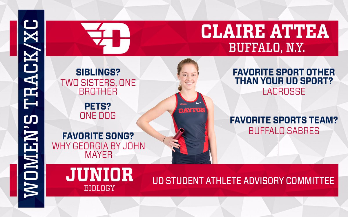 Happy hump day from Claire Attea, your Women's XC/TF SAAC rep! 🏃🏼‍♀️@claireattea