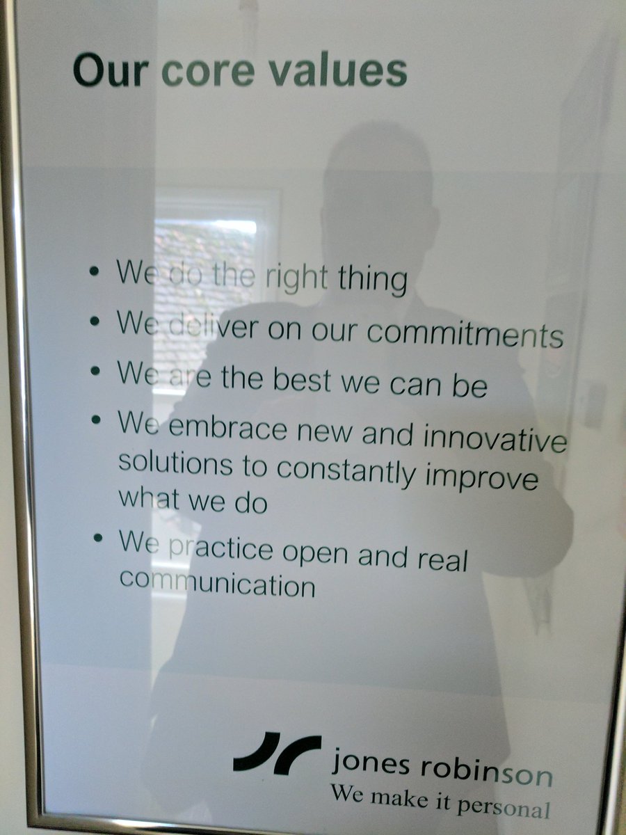 WhiteIain's tweet photo. The best businesses have simple core values in their DNA. @NewburyAgent doing it right. What values run through your business ? https://t.co/ZemNGm1gDJ