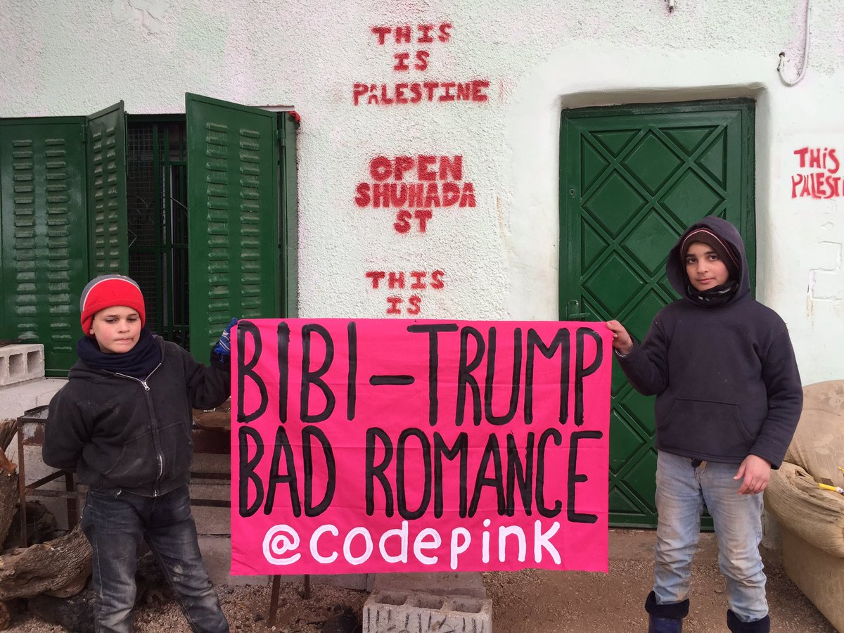 PalsJustice's tweet photo. #Bibi = #DonaldTrump 

#No2Both! 
#TrumpNetanyahu #NetanyahuTrump
#Racism #Elitism #WhiteSupremacy 
#OpenShuhadaStreet #NoDAPL
#BoycottTrump https://t.co/sZpxnEGBRR