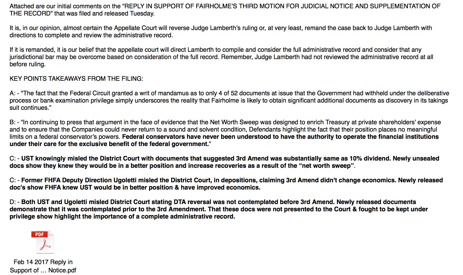 TH717 The Final Chapter of Fannie Mae and Freddie Mac Conservatorship