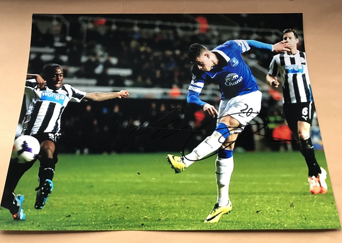 Competition: Just RT this tweet and be following this account and you could be within a chance of winning this signed Ross Barkley picture
