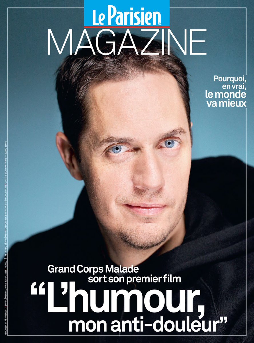 leparisienwe's tweet photo. .@grandcorpsmalad nous a accordé un entretien à l'occasion de la sortie de son premier film #PatientsLeFilm. Vendredi dans @LeParisienMag https://t.co/Y5L0mtFdjD