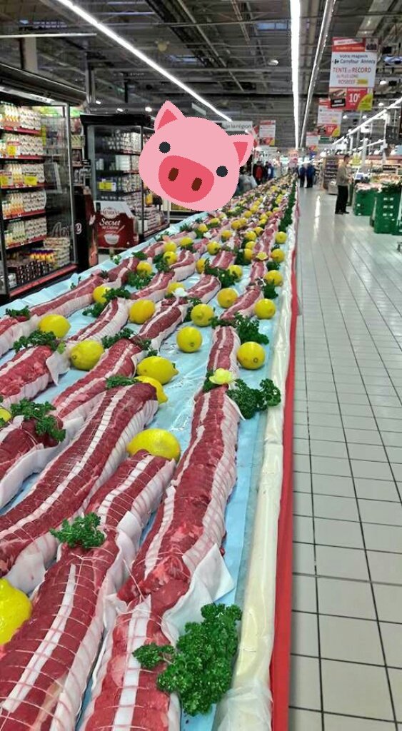 CarrefourFrance's tweet photo. Nous battons le record du monde du PLUS.LONG.RÔTI avec 206 mètres (Carrefour Annecy) 🤗👊 https://t.co/QsZQwthsZb