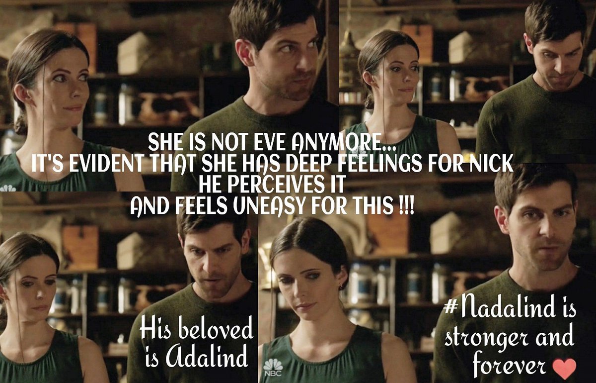 @NBCGrimm WHAT ARE YOU PLOTTING?  😱IT'S EVIDENT THAT NICK IS UNEASY WHIT EVE'S ATTITUDE😱 HE LOVES #Adalind 🌻 
@grimmfangroup <a href="/LoverofFantasy/">Lover of Fantasy</a>