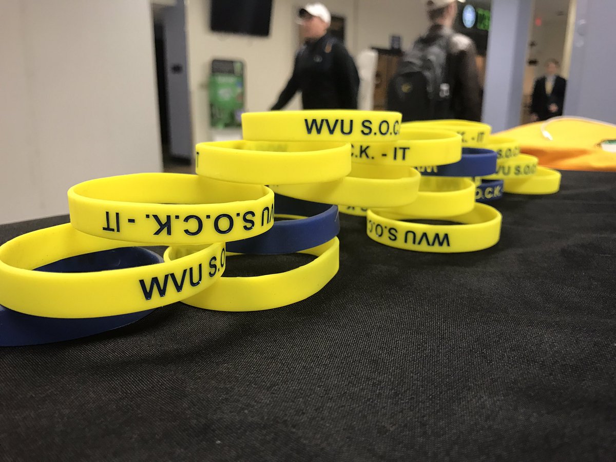 WVUSOCKIT's tweet photo. We also have SOCK-IT wristbands! https://t.co/8swFLBmIbb